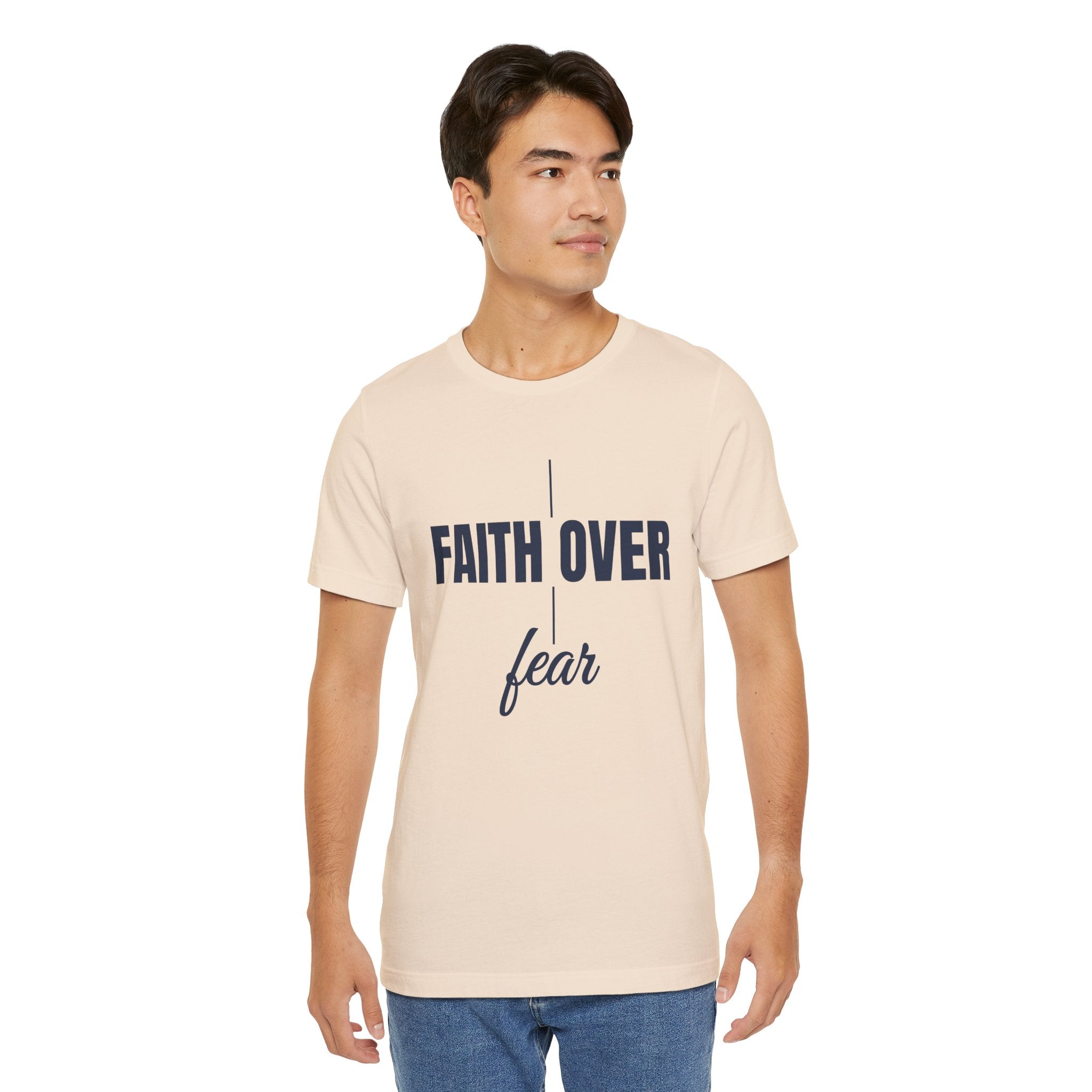 Faith Over Fear T-Shirt – Inspirational Christian Tee | Minimalist Faith Shirt