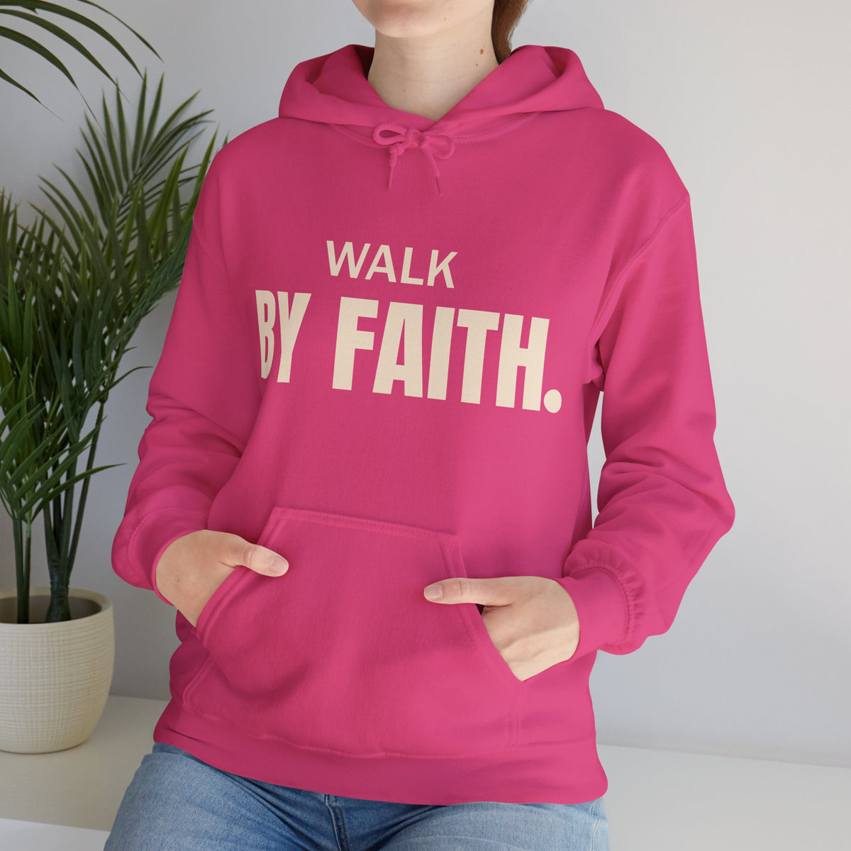 Walk by Faith Hoodie | Christian Graphic Sweatshirt | 2 Corinthians 5:7