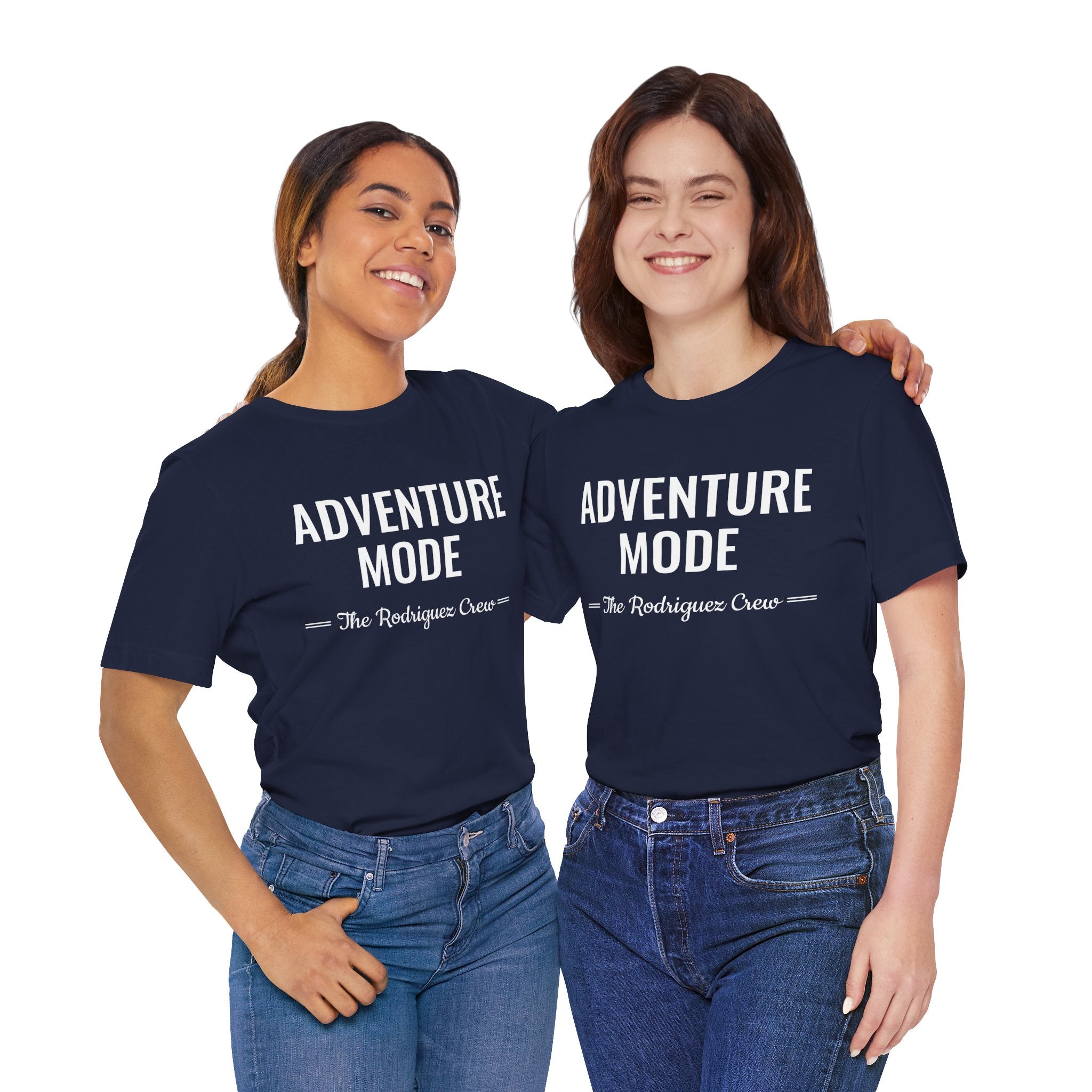Adventure Mode Shirt – Personalized Family Travel Tee | Custom Last Name Adventure T-Shirt | Matching Vacation Shirt