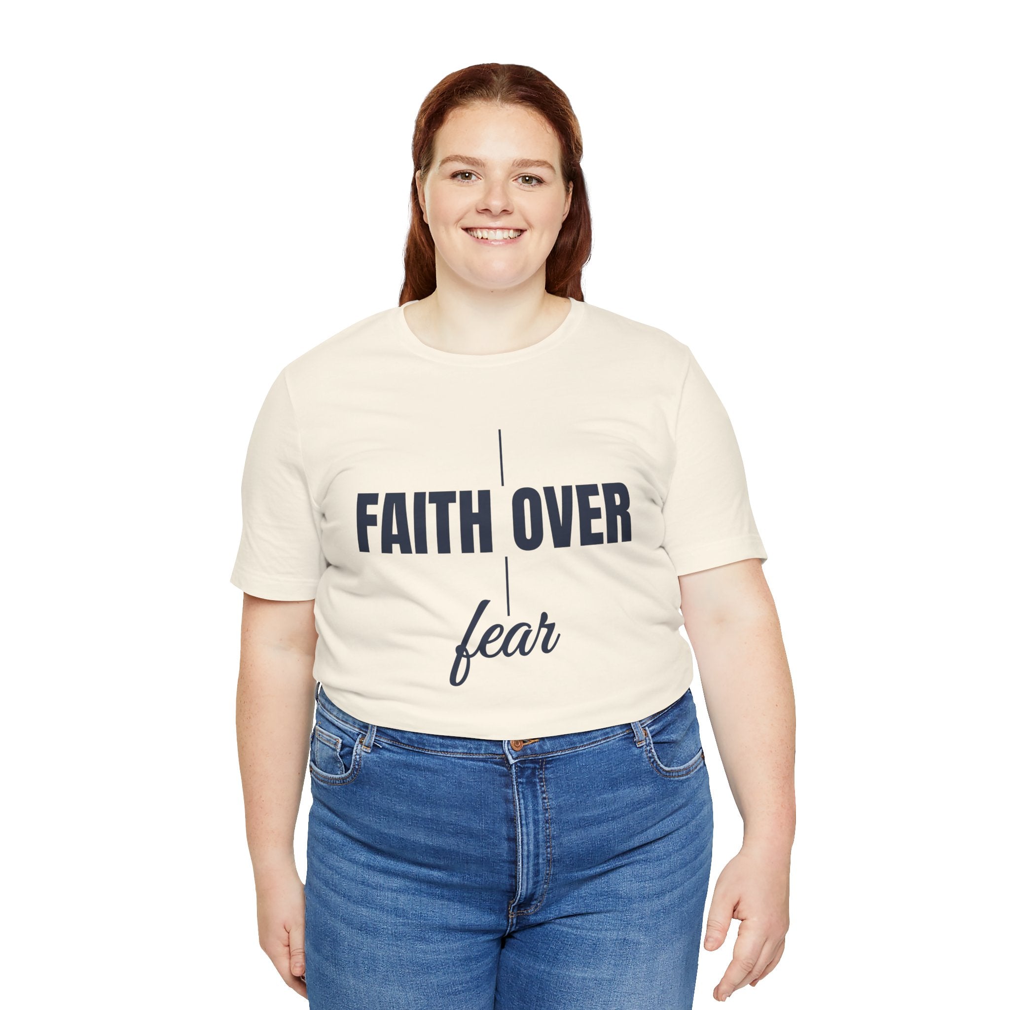 Faith Over Fear T-Shirt – Inspirational Christian Tee | Minimalist Faith Shirt