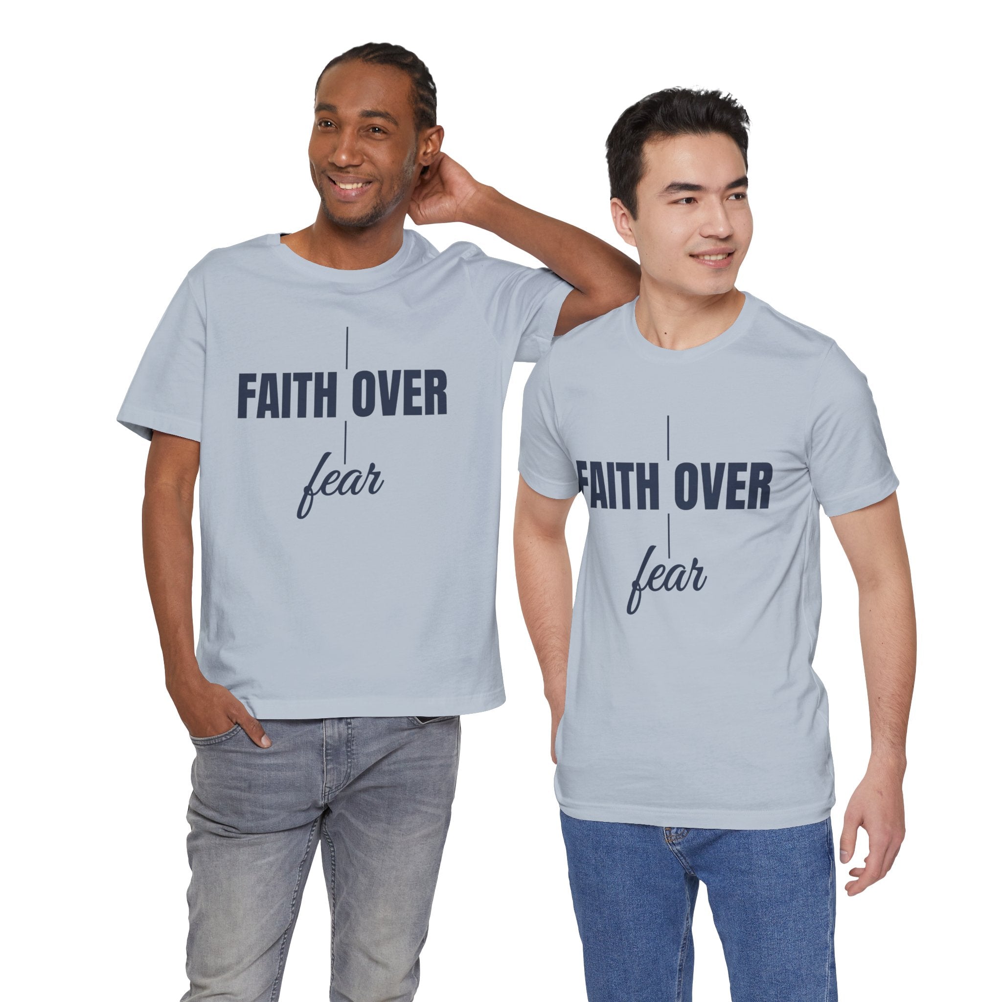 Faith Over Fear T-Shirt – Inspirational Christian Tee | Minimalist Faith Shirt