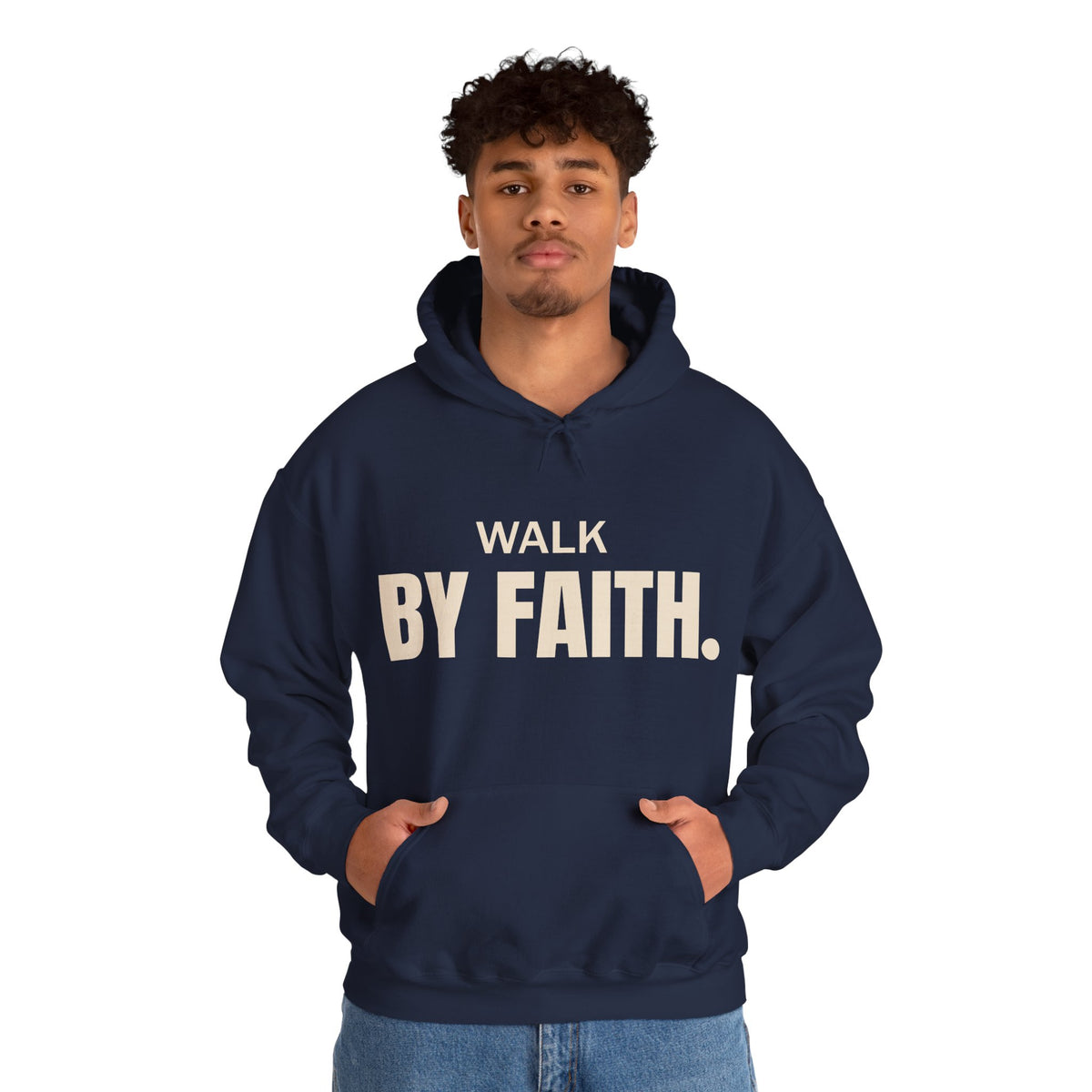 Walk by Faith Hoodie | Christian Graphic Sweatshirt | 2 Corinthians 5:7