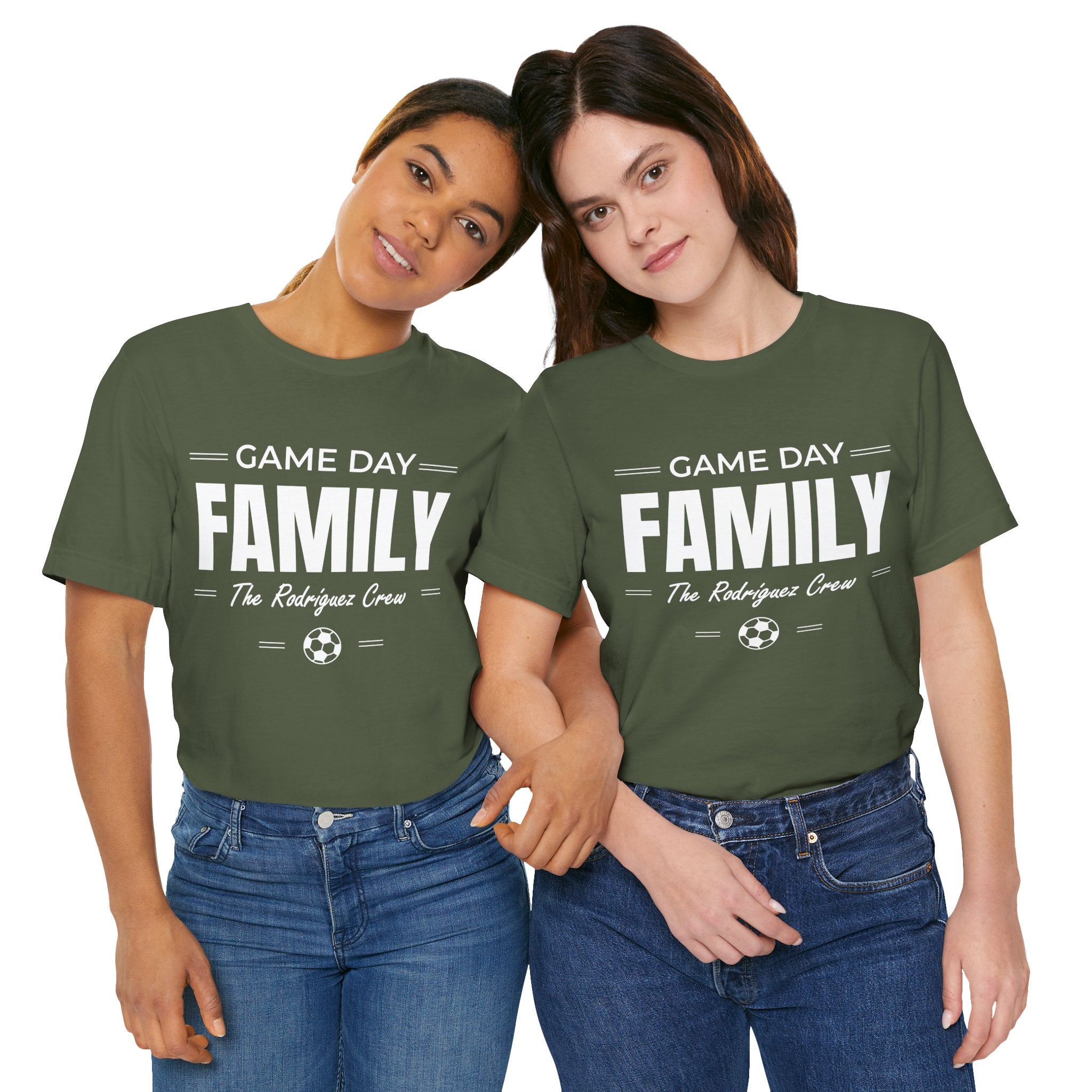Game Day Family Soccer T-Shirt | Personalized Family Name Tee | Custom Soccer Shirt | Matching Family Outfit | Minimalist Sports Tee