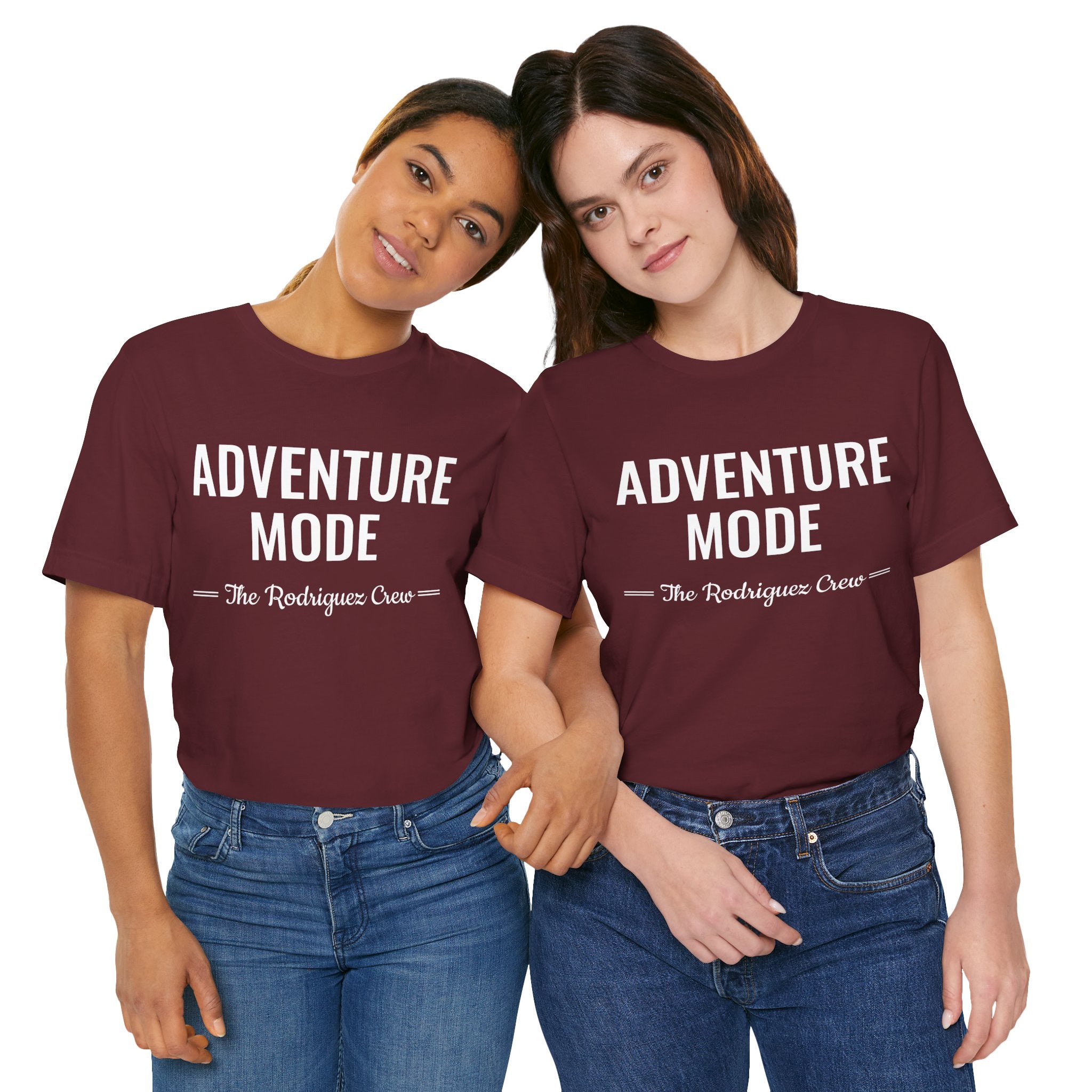 Adventure Mode Shirt – Personalized Family Travel Tee | Custom Last Name Adventure T-Shirt | Matching Vacation Shirt