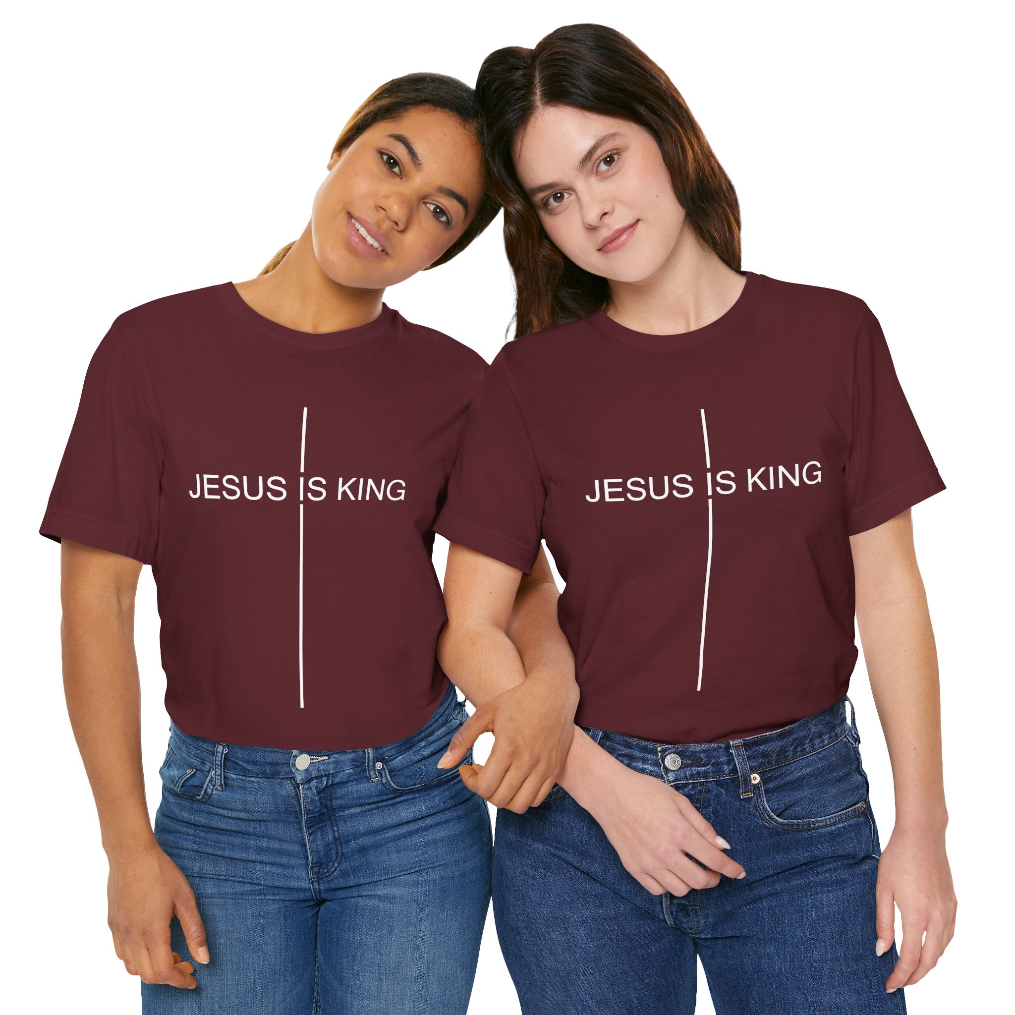Jesus Is King T-Shirt – Christian Faith Tee | Minimalist Cross Shirt