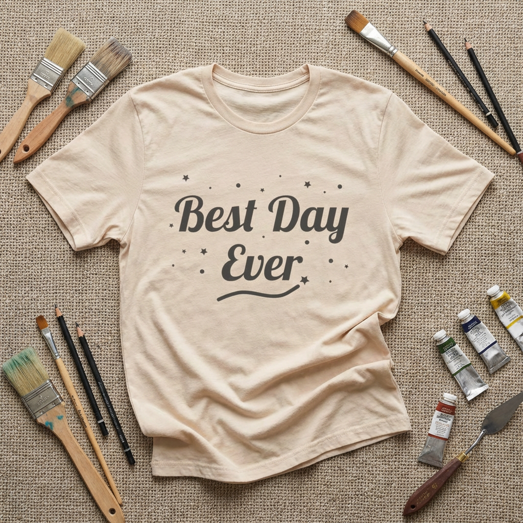 Best Day Ever T-Shirt – Positive Vibes Tee | Cute Minimalist Graphic Shirt