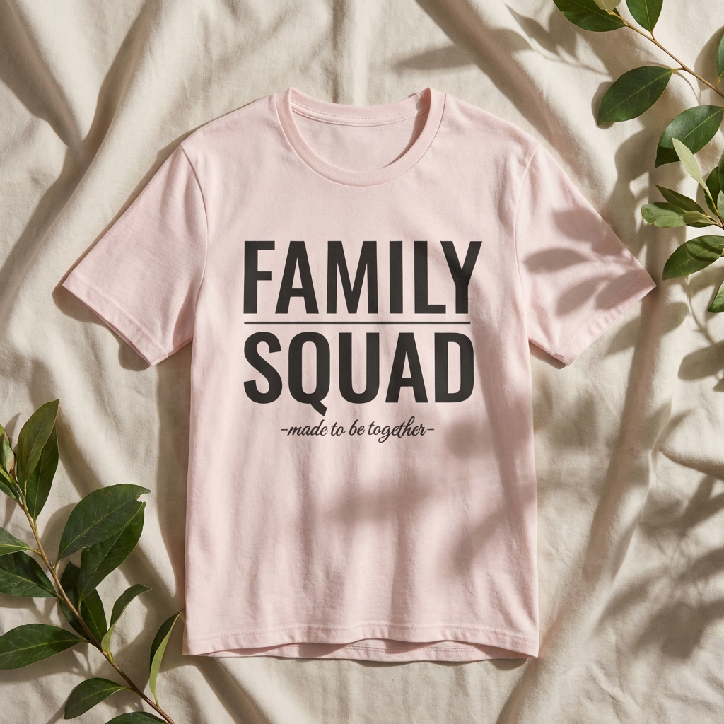 Family Squad T-Shirt – Matching Family Tee “Made to Be Together” | Casual Family Outfit