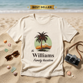 Personalized Family Vacation T-Shirt – Custom Last Name Travel Tee, Matching Family Trip Shirt