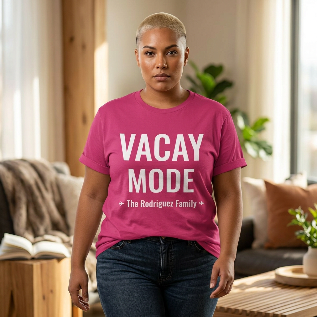 Vacay Mode Tee - Personalized Family Vacation Shirt
