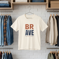 Brave Typography Tee — “BRAVE” Inspirational Graphic T-Shirt