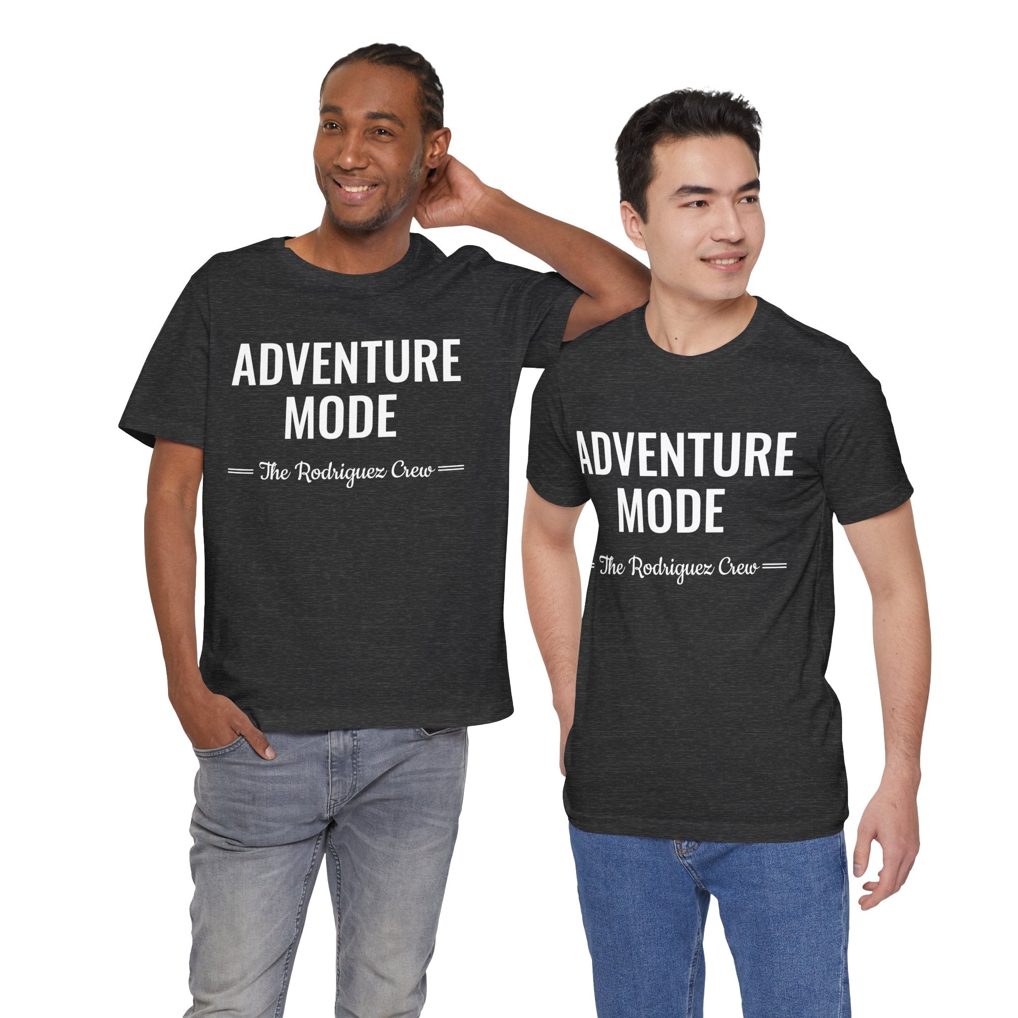Adventure Mode Shirt – Personalized Family Travel Tee | Custom Last Name Adventure T-Shirt | Matching Vacation Shirt