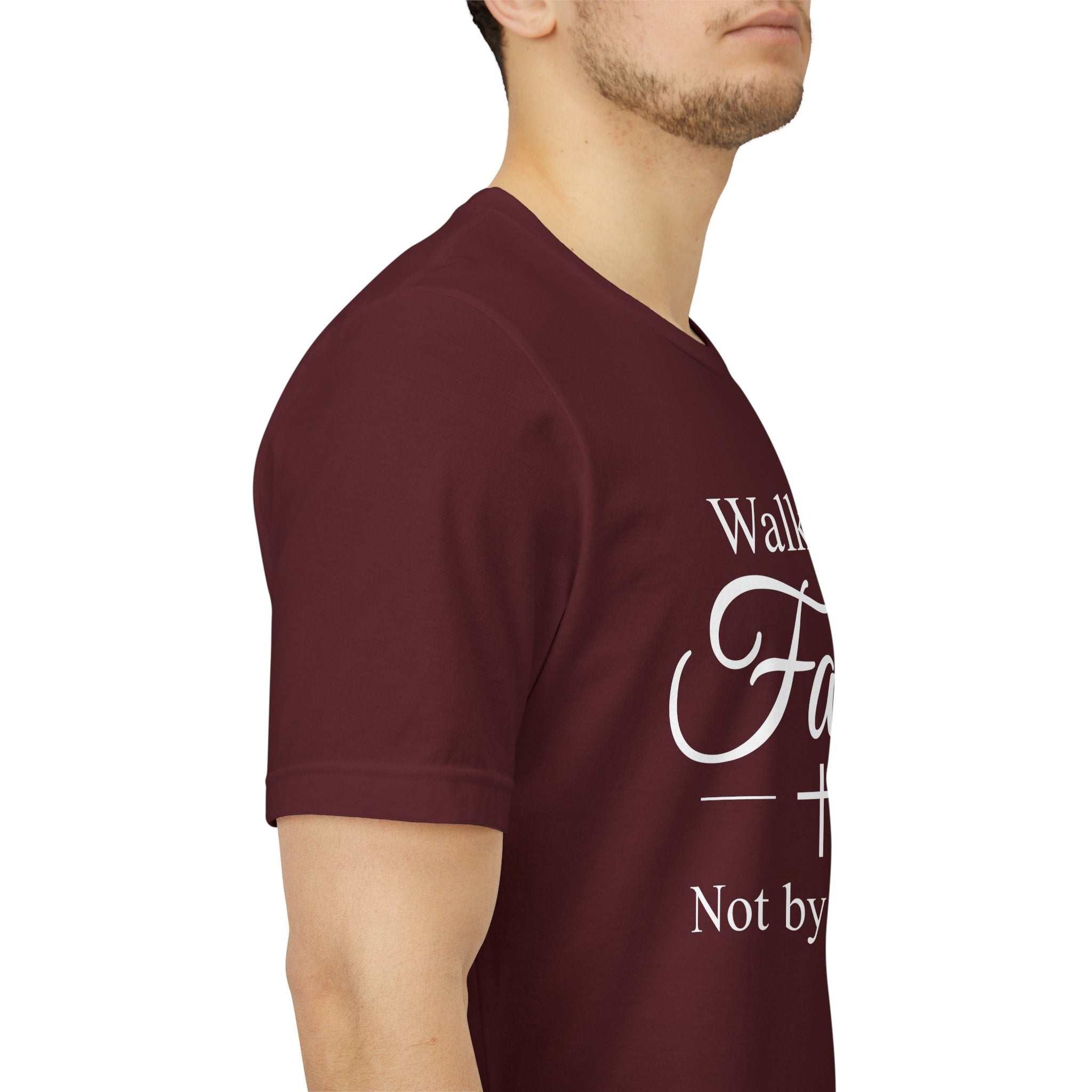 Walk by Faith T-Shirt – Christian Scripture Tee | “Not by Sight” Faith Shirt