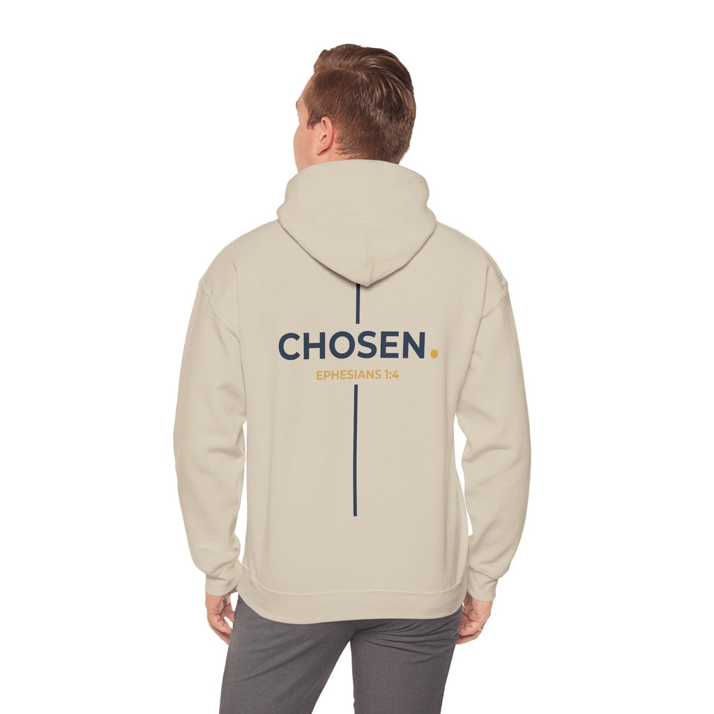 CHOSEN. Christian Hoodie | Ephesians 1:4 Faith Graphic Sweatshirt