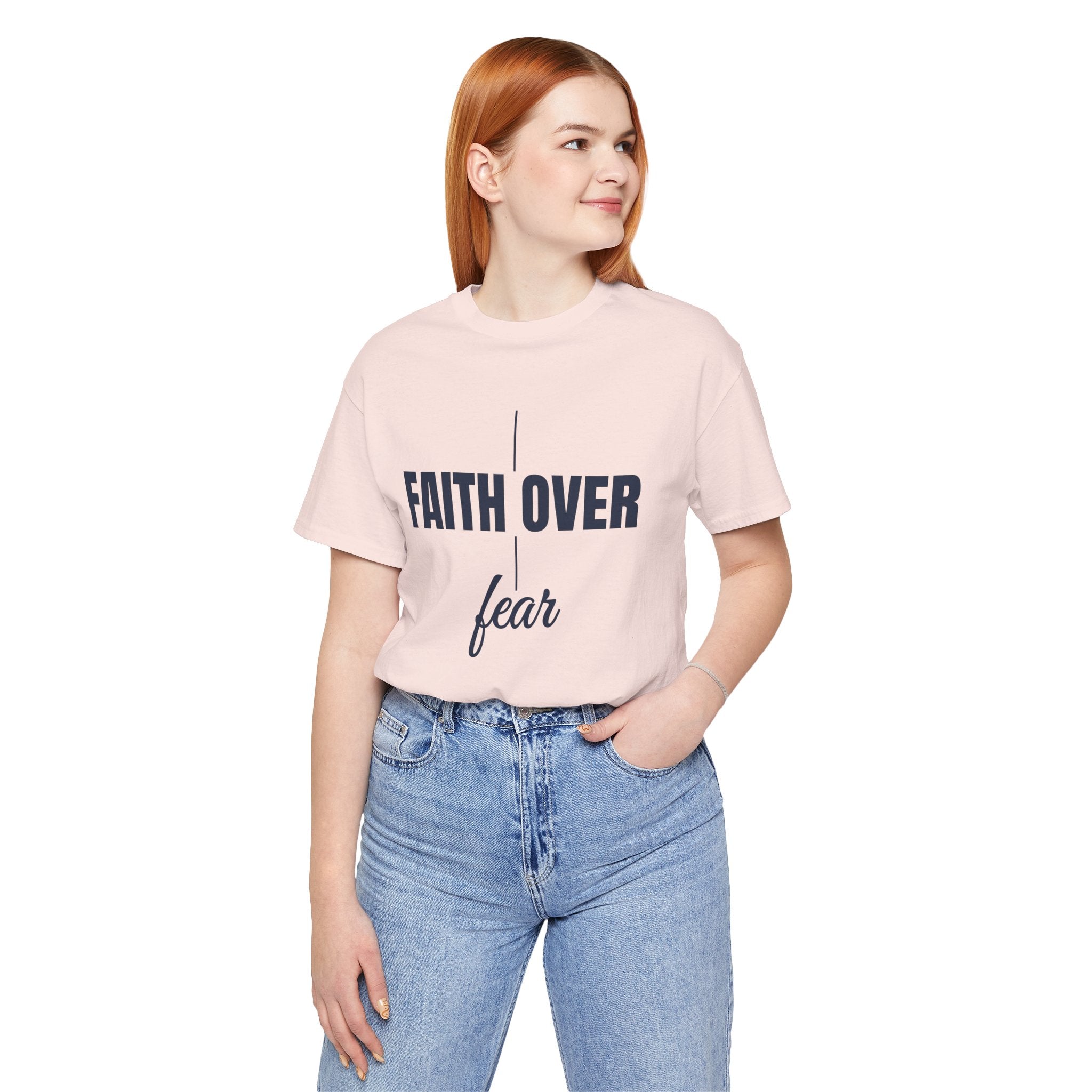 Faith Over Fear T-Shirt – Inspirational Christian Tee | Minimalist Faith Shirt