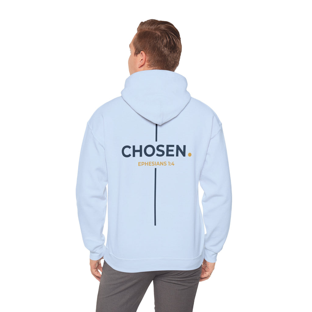 CHOSEN. Christian Hoodie | Ephesians 1:4 Faith Graphic Sweatshirt