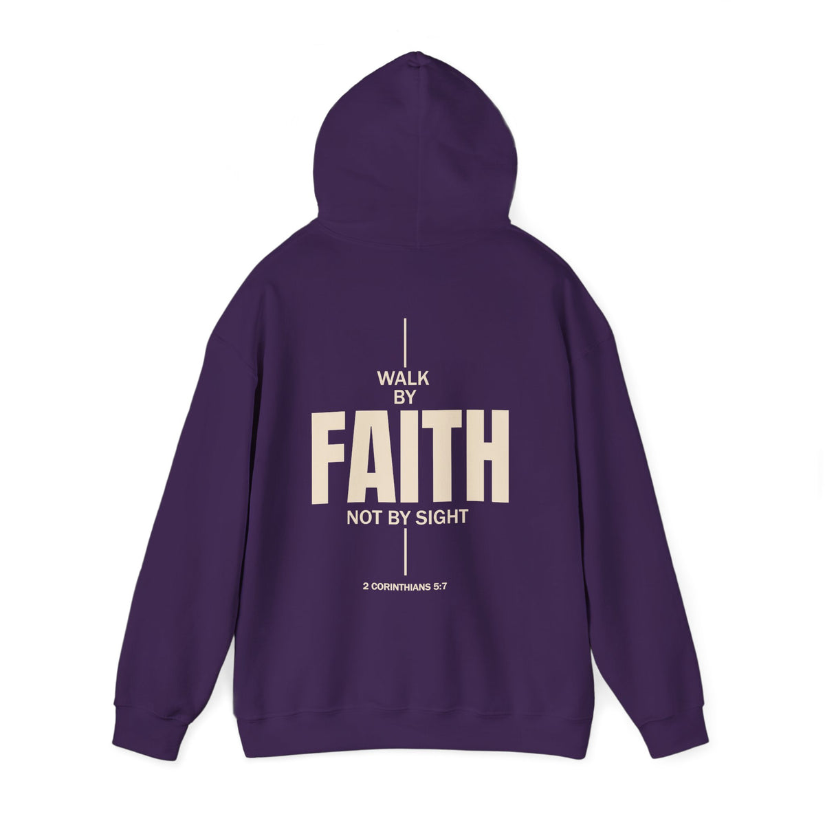 Walk by Faith Hoodie | Christian Graphic Sweatshirt | 2 Corinthians 5:7